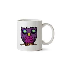 Art Hediye Scribble Owl Baykuş İki Tarafı Baskılı Kupa Bardak