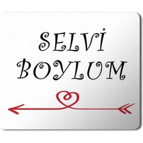 Art Hediye Selvi Boylum Al Yazmalım 2 Baskılı 23x19 cm Mouse Pad