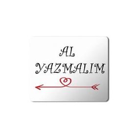 Art Hediye Selvi Boylum Al Yazmalım Baskılı 23x19 cm Mouse Pad