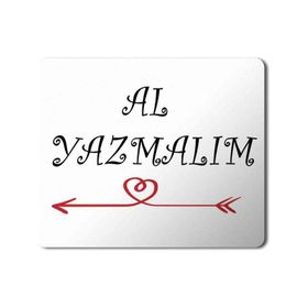 Art Hediye Selvi Boylum Al Yazmalım Baskılı 23x19 cm Mouse Pad