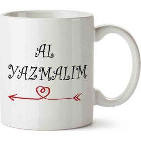 Art Hediye Selvi Boylum Al Yazmalım Dizayn Kupa Bardak