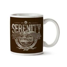 Art Hediye Serenity Firefly Pioneers Browncoats Unite İki Tarafı Baskılı Kupa Bardak