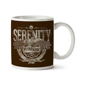 Art Hediye Serenity Firefly Pioneers Browncoats Unite İki Tarafı Baskılı Kupa Bardak