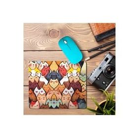 Art Hediye Sevimli Kediler Baskılı 23x19 cm Mouse Pad