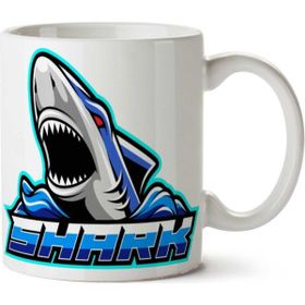 Art Hediye Shark Esport İki Tarafı Baskılı Kupa Bardak