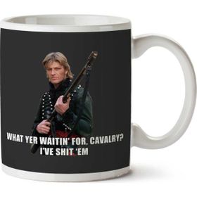 Art Hediye Sharpe What Yer Waitin For Cavalry Sean Bean İki Tarafı Baskılı Kupa Bardak