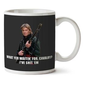 Art Hediye Sharpe What Yer Waitin For Cavalry Sean Bean İki Tarafı Baskılı Kupa Bardak