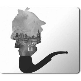 Art Hediye Sherlock Holmes Pipo Baskılı 23x19 cm Mouse Pad