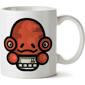 Art Hediye Simpler Admiral Gial Ackbar Star Wars İki Tarafı Baskılı Kupa Bardak