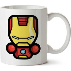 Art Hediye Simpler Iron Man Tony Stark Avengers İki Tarafı Baskılı Kupa Bardak