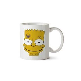 Art Hediye Simpson Bart Portre İki Tarafı Baskılı Kupa Bardak