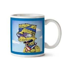 Art Hediye Simpson Bartlook İki Tarafı Baskılı Kupa Bardak