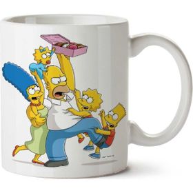 Art Hediye Simpsons Lisa Simpson İki Tarafı Baskılı Kupa Bardak