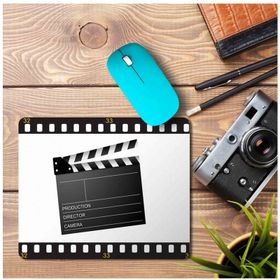 Art Hediye Sinema Klaket Baskılı 23x19 cm Mouse Pad