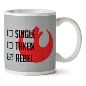 Art Hediye Single Taken Rebel Alliance White İki Tarafı Baskılı Kupa Bardak