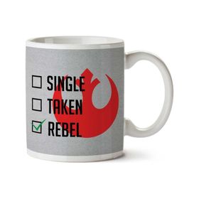 Art Hediye Single Taken Rebel Alliance White İki Tarafı Baskılı Kupa Bardak