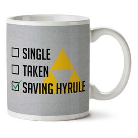 Art Hediye Single Taken Saving Hyrule İki Tarafı Baskılı Kupa Bardak