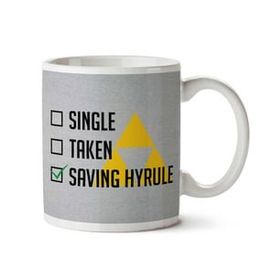 Art Hediye Single Taken Saving Hyrule İki Tarafı Baskılı Kupa Bardak