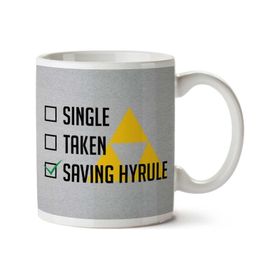 Art Hediye Single Taken Saving Hyrule İki Tarafı Baskılı Kupa Bardak