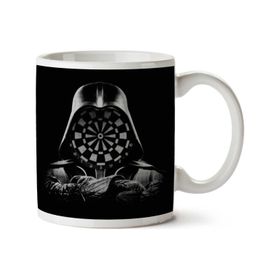 Art Hediye Siyah Dart Vader İki Tarafı Baskılı Kupa Bardak