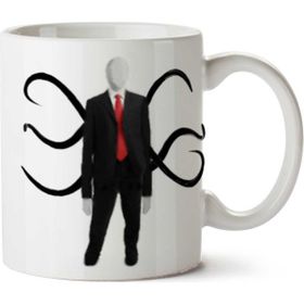 Art Hediye Slender-Man-Download-Png Ince Adam İki Tarafı Baskılı Kupa Bardak