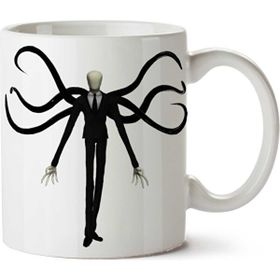 Art Hediye Slender-Man-Png Ince Adam İki Tarafı Baskılı Kupa Bardak