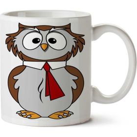 Art Hediye Smart Owl Akıllı Baykuş İki Tarafı Baskılı Kupa Bardak
