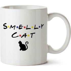 Art Hediye Smelly Cat Kokan Kedi İki Tarafı Baskılı Kupa Bardak