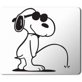 Art Hediye Snoopy Bad Dog Baskılı 23x19 cm Mouse Pad