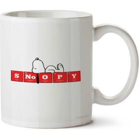 Art Hediye Snoopy İki Tarafı Baskılı Kupa Bardak