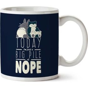 Art Hediye Snorlax Totoro Big Pile Of Nope Studio Ghibli Pokemon Baskılı Kupa Bardak