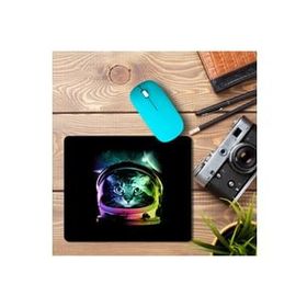 Art Hediye Space Cat V Baskılı 23x19 cm Mouse Pad