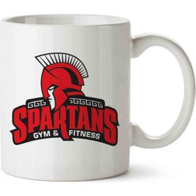 Art Hediye Spartans Gym Fitness Logo Kupa Bardak