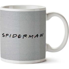 Art Hediye Spiderman Friends Logo İki Tarafı Baskılı Kupa Bardak