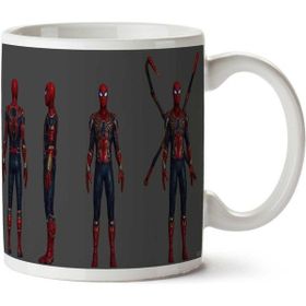 Art Hediye Spiderman Örümcek Adam Aksesuarları İki Tarafı Baskılı Kupa Bardak