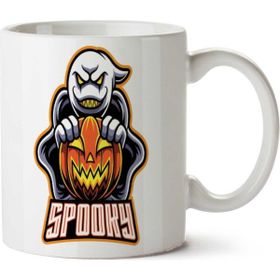 Art Hediye Spooky Ghost İki Tarafı Baskılı Kupa Bardak
