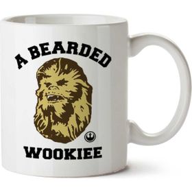 Art Hediye Star Wars A Bearded Wookie Chewbacca İki Tarafı Baskılı Kupa Bardak