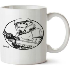 Art Hediye Star Wars Boss İki Tarafı Baskılı Kupa Bardak