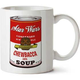 Art Hediye Star Wars Campbells Soup Chewbacca Andy Warhol İki Tarafı Baskılı Kupa Bardak