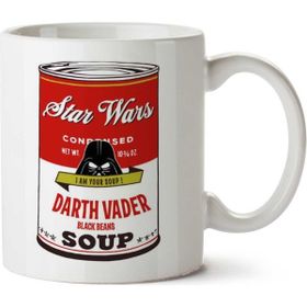 Art Hediye Star Wars Campbells Soup Darth Vader Andy Warhol İki Tarafı Baskılı Kupa Bardak