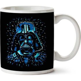 Art Hediye Star Wars Darth Vader Blue Flecks İki Tarafı Baskılı Kupa Bardak