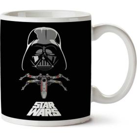 Art Hediye Star Wars Darth Vader X-Wing İki Tarafı Baskılı Kupa Bardak