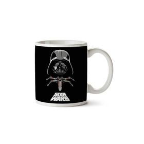 Art Hediye Star Wars Darth Vader X-Wing İki Tarafı Baskılı Kupa Bardak