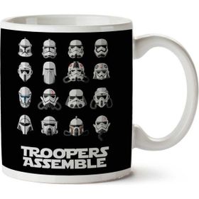 Art Hediye Star Wars Episode 7 The Force Awakens Storm Troopers Assemble İki Tarafı Baskılı Kupa Bardak
