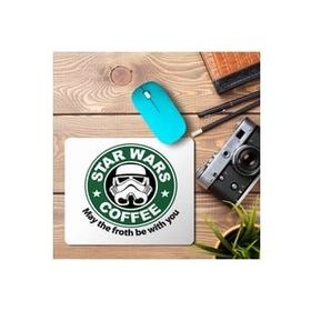 Art Hediye Star Wars Kahve Baskılı 23x19 cm Mouse Pad