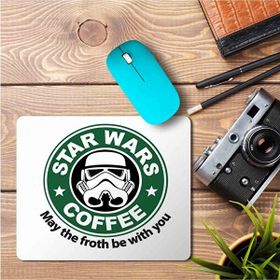 Art Hediye Star Wars Kahve Baskılı 23x19 cm Mouse Pad