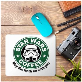 Art Hediye Star Wars Kahve Baskılı 23x19 cm Mouse Pad