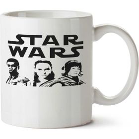 Art Hediye Star Wars Karakter İki Tarafı Baskılı Kupa Bardak