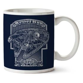 Art Hediye Star Wars Kessel Run Millennium Falcon İki Tarafı Baskılı Kupa Bardak