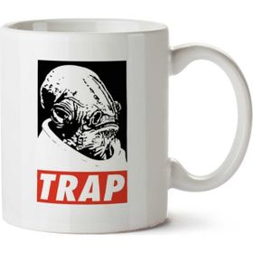 Art Hediye Star Wars Obey Ackbar İki Tarafı Baskılı Kupa Bardak
